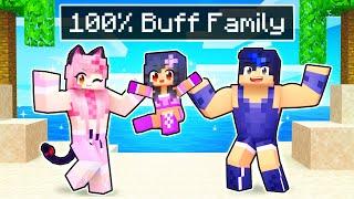 Adopted by a BUFF FAMILY In Minecraft!