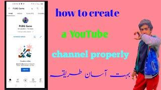 how to create a YouTube channel (technical Umair)