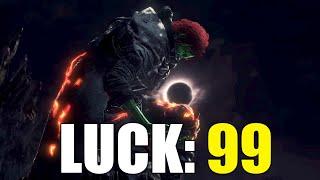 What happens if you only level up LUCK in DARK SOULS 3?