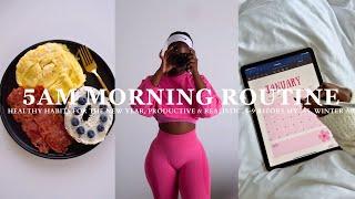 2025 MORNING ROUTINE | Healthy Habits for The New Year, Productive & Realistic, 5-9 Before My 9-5