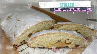 Stollen/ Recette de brioche avec des fruits confits et secs, pâte d'amande et 4 épices