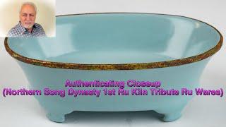 Authenticate Chinese Masterpieces Northern Song Dynasty 1st Ru Kiln Tribute Ru Wares