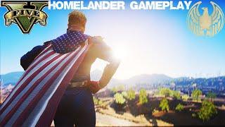 GTA 5 - Homelander Eliminates Terrorists in Los Santos | Superman Mod Update | 4K