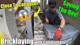 Saving The Day! The Last Bricklayer Ran Off  - Bricklaying With Commentary