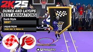 BEST NBA 2K25 DUNKS + LAYUP PACKAGE for EVERY BUILD • BEST SLASHER ANIMATIONS/DUNK STYLE