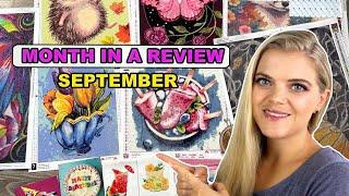 MONATSRÜCKBLICK DIAMOND PAINTING SEPTEMBER 2024 | WIPS & GOALS