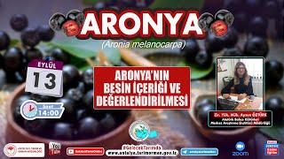 ARONYA-Aronya'nın Besin İçeriği ve değerlendirilmesi 2 Ziraat Yüksek Mühendisi Aysun ÖZTÜRK