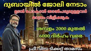 Dubai job vacancy 2024 Malayalam| UAE job vacancy| Gulf job vacancy Malayalam | Today job vacancy