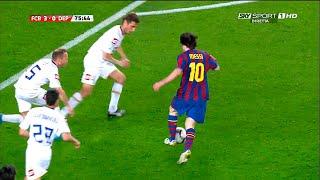 Messi Crazy Match vs Deportivo (Home) 2009-10 English Commentary HD 1080i50