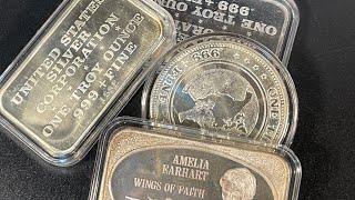 Vintage 1 oz Silver - Rare United States Silver Corporation USSC Silver Bars & Medal #silver