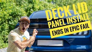 2018 Mustang GT - Ford performance deck lid panel install ends up really bad