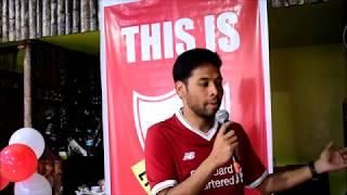 President, Shillong Kopites addressing the red faithfuls