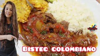 Cómo hacer CARNE EN  BISTEC COLOMBIANO súper delicioso te va a ENCANTAR 