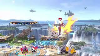 Instant double jump upair combos on battlefield