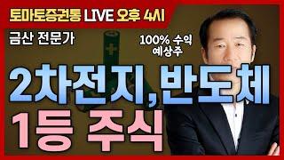 2차전지, 반도체 1등 주식 [ 토마토 증권통 live] 금산 전문가