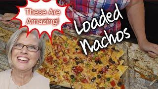 Baked Loaded Nachos For The Family! These were so amazing!!