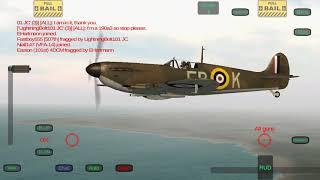 Spitfire Mk IIs VS Focke Wulfe 190A3s #1 | Wings of Duty Combat Flight Simulator