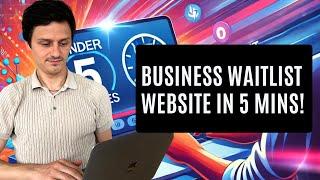 Build a Waitlist Website for Your Startup in Just 5 Minutes - No Coding Required!