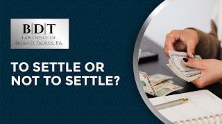 To Settle or Not to Settle? That is the Workers' Compensation Settlement Question