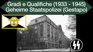 Gradi e Qualifiche Gestapo (1933-1945)