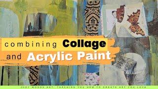 The Mystery of Intuitive painting with Collage and Paint