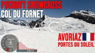 [4K] Skiing Avoriaz, Traversing Col du Fornet and Snowcross, Portes du Soleil France, GoPro HERO11