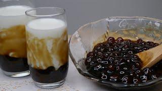 Brown Sugar Tapioca Pearl Milk From Scratch | Boba Milk