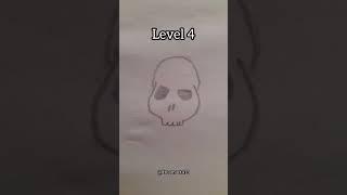level #drawing #Skeleton skull #shorts #art