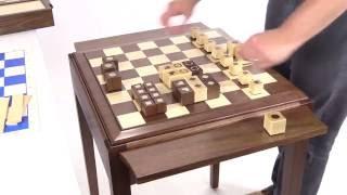 JLP USA Hardwood Chess Table