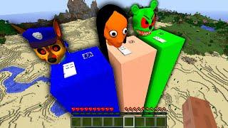 I can BUILD a LONGEST MOMO! GUMMY BEAR! PAW PATRUL HOUSE in Minecraft! WHICH SECRET HOUSE TO CHOOSE