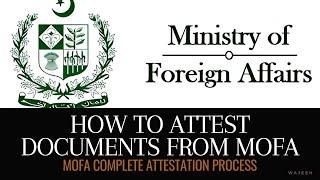 MOFA Attestation Process - How to Attest Documents from MOFA - Self/TCS