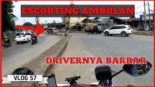 ESCORTINGAN AMBULAN‼️, Drivernya sangat BARBAR‼️macet parah, SUSAHNYA BUKA JALUR. #vlog57