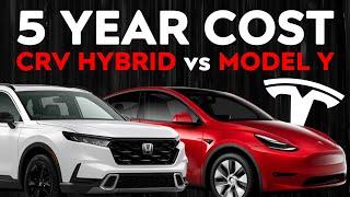 Tesla Model Y vs Honda CRV Hybrid: Lowest Cost of Ownership in 5 Years?