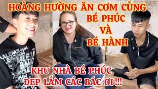 HOÀNG HƯỜNG ĂN CƠM CÙNG BÉ PHÚC VÀ BÉ HÀNH, KHU NHÀ BÉ PHÚC ĐẸP LẮM CÁC BÁC ƠI !