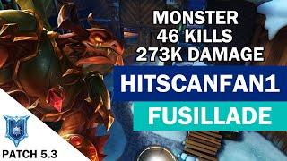 Monster 46 Kills 273K Damage hitscanfan1 Drogoz Paladins Competitive (Diamond) FUSILLADE-Godlike X13