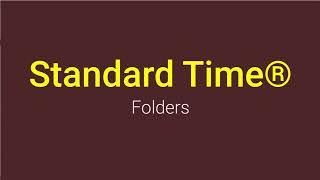 What is a folder in Standard Time?