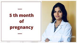 5th Month of Pregnancy in Kannada | 17, 18, 19, 20 weeks | Symptoms, Diet, Baby changes and Exercise