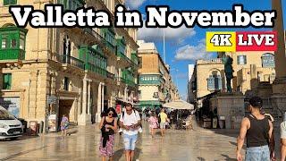 Walk in Valletta in the middle of November - Malta 2024