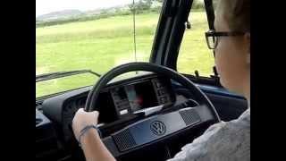 10 year olds first Drive. VW T3 (T25) Syncro  2015