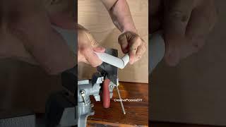 How to EASILY solder PVC pipes at 45 degree angle without special tools  #shorts