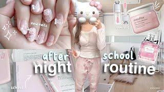 REALISTIC after school night routine˖°. productive, come to school w me, self care