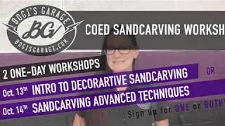 Intro to Decorative Sandcarving & Sandcarving Advanced Techniques