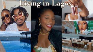 LIVING IN LAGOS | spending my sugardaddy’s money, Fenty haul, Gym accident, movie premiere & more!