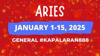 WOW! YOUR FORTUNE IS HERE! ️ ARIES JANUARY 1-15, 2025 General/Money/Love TAGALOG TAROT#KAPALARAN888