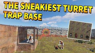 RUST - The SNEAKIEST TURRET TRAP BASE With Landmines *Insane loot*