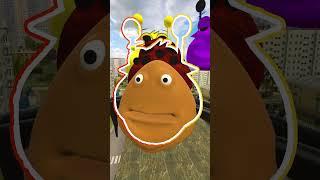 CATCH BIGGEST SIZE OF POU SPRUNKI BOU'S FAMILY vs SPRUNKI HORROR COMPARISON MR SUN IN GARRY'S MOD