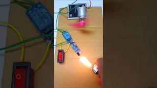 Automatic Fire Extinguisher System ° DC Motor.#dcmotor #tech #scienceproject #dcmotorproject #shorts