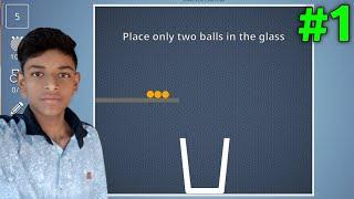 Place only two balls in the glass || Neeraj Gamerz || Brain it on!