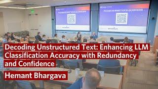 Decoding Unstructured Text: Enhancing LLM Classification Accuracy – Business & Generative AI