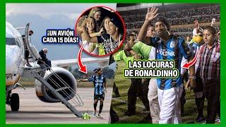 Todas LAS LOCURAS que hizo Ronaldinho en su paso por México ¡Tomaba un AVIÓN PRIVADO cada 15 días!